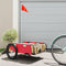 vidaXL - Fietstrailer - oxford - stof - en - ijzer - rood