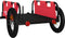 vidaXL - Fietstrailer - oxford - stof - en - ijzer - rood