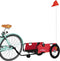vidaXL - Fietstrailer - oxford - stof - en - ijzer - rood