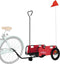 vidaXL - Fietstrailer - oxford - stof - en - ijzer - rood