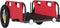 vidaXL - Fietstrailer - oxford - stof - en - ijzer - rood