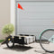 vidaXL - Fietstrailer - oxford - stof - en - ijzer - zwart