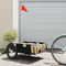 vidaXL - Fietstrailer - oxford - stof - en - ijzer - zwart