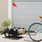 vidaXL - Fietstrailer - oxford - stof - en - ijzer - zwart