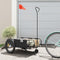 vidaXL - Fietstrailer - oxford - stof - en - ijzer - zwart