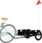 vidaXL - Fietstrailer - oxford - stof - en - ijzer - zwart