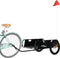 vidaXL - Fietstrailer - oxford - stof - en - ijzer - zwart