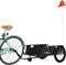 vidaXL - Fietstrailer - oxford - stof - en - ijzer - zwart