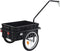 vidaXL - Fietstrailer/trekwagen - 155x60x83 - cm - staal - blauw