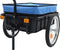 vidaXL - Fietstrailer/trekwagen - 155x60x83 - cm - staal - blauw