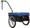 vidaXL - Fietstrailer/trekwagen - 155x60x83 - cm - staal - blauw