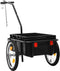 vidaXL - Fietstrailer/trekwagen - 155x60x83 - cm - staal - blauw
