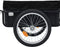 vidaXL - Fietstrailer/trekwagen - 155x60x83 - cm - staal - zwart