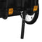 vidaXL - Fietstrailer/trekwagen - 155x60x83 - cm - staal - zwart