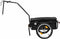 vidaXL - Fietstrailer/trekwagen - 155x60x83 - cm - staal - zwart