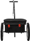 vidaXL - Fietstrailer/trekwagen - 155x60x83 - cm - staal - zwart