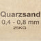 vidaXL - Filterzand - 25 - kg - 0,4-0,8 - mm