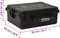 vidaXL Flightcase draagbaar 55x43x21 cm PP zwart