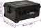 vidaXL - Flightcase - op - wieltjes - 58x45x27 - cm - PP - zwart