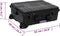 vidaXL - Flightcase - op - wieltjes - 63x50x23 - cm - PP - zwart