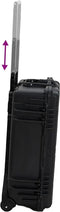 vidaXL - Flightcase - op - wieltjes - 63x50x23 - cm - PP - zwart