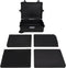 vidaXL - Flightcase - op - wieltjes - 63x50x23 - cm - PP - zwart