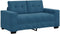 vidaXL - Fluwelen - blauw - Fluweel, - hout - Middelgroot - Duurzaam - Blauwe - bank