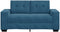 vidaXL - Fluwelen - blauw - Fluweel, - hout - Middelgroot - Duurzaam - Blauwe - bank