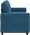 vidaXL - Fluwelen - blauw - Fluweel, - hout - Middelgroot - Duurzaam - Blauwe - bank