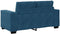 vidaXL - Fluwelen - blauw - Fluweel, - hout - Middelgroot - Duurzaam - Blauwe - bank