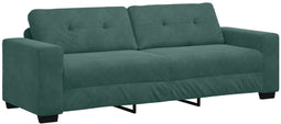 vidaXL - Fluwelen - donkergroen - Fluwelen - stof - met - stevig - houten - frame