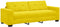 vidaXL - Fluwelen - geel - Fluweel, - Hout - Middelgroot - Afneembare - hoezen