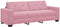 vidaXL - Fluwelen - Roze - Comfortabele - Schuimvulling - Standaard