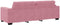 vidaXL - Fluwelen - Roze - Comfortabele - Schuimvulling - Standaard