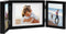 vidaXL - Fotolijst - drieluik - 22x15 - cm+2x(10x15 - cm) - zwart