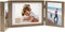 vidaXL - Fotolijst - drieluik - 28x18 - cm+2x(13x18 - cm) - lichtbruin
