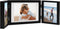 vidaXL - Fotolijst - drieluik - 28x18 - cm+2x(13x18 - cm) - zwart