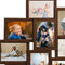 vidaXL - Fotolijst - voor - 10x(10x15 - cm) - foto - MDF - donkerbruin