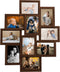 vidaXL - Fotolijst - voor - 10x(10x15 - cm) - foto - MDF - donkerbruin