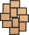 vidaXL - Fotolijst - voor - 10x(10x15 - cm) - foto - MDF - zwart