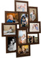 vidaXL - Fotolijst - voor - 10x(13x18 - cm) - foto - MDF - donkerbruin