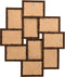 vidaXL - Fotolijst - voor - 10x(13x18 - cm) - foto - MDF - donkerbruin