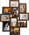 vidaXL - Fotolijst - voor - 10x(13x18 - cm) - foto - MDF - donkerbruin