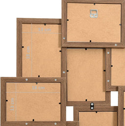 vidaXL - Fotolijst - voor - 10x(13x18 - cm) - foto - MDF - lichtbruin