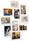vidaXL - Fotolijst - voor - 10x(13x18 - cm) - foto - MDF - wit