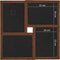 vidaXL - Fotolijst - voor - 24x(10x15 - cm) - foto - MDF - donkerbruin