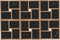vidaXL - Fotolijst - voor - 24x(10x15 - cm) - foto - MDF - lichtbruin
