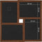 vidaXL - Fotolijst - voor - 24x(13x18 - cm) - foto - MDF - donkerbruin