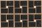 vidaXL - Fotolijst - voor - 24x(13x18 - cm) - foto - MDF - lichtbruin