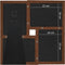 vidaXL - Fotolijst - voor - 4x(10x15 - cm) - foto - MDF - donkerbruin